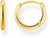 Single Classic Hoop Earring - 750 Yellow Gold Plating