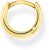 Single Classic Hoop Earring - 750 Yellow Gold Plating