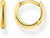Single Classic Hoop Earring - 750 Yellow Gold Plating