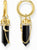 Creoles with onyx pendant and necklace - Thomas Sabo Model: CR722-177-11