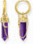 Creoles with Amethyst Pendant and Necklace - Thomas Sabo Model: CR722-414-13