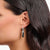 Hoop earrings with onyx pendant and necklace - Thomas Sabo Model: CR722-641-11
