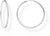 Silver-colored medium-sized hoop earrings - Thomas Sabo Model: CR728-001-21