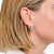 Silver Hoop Earrings with Zirconia Stones - Thomas Sabo Model: CR730-051-14