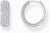 Silver-coloured hoop earrings, set with white zirconia stones - Thomas Sabo model: CR731-051-14