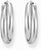 Silver-colored large creoles, in an intricate 90s-inspired design - Thomas Sabo Model: CR732-051-14