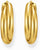 Gold-colored large hoop earrings, in an intricate 90s-inspired design - Thomas Sabo Model: CR738-413-39