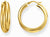 Gold-colored large hoop earrings, in an intricate 90s-inspired design - Thomas Sabo Model: CR738-413-39