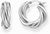 Silver-colored hoop earrings, with a twisted design for romantic and elegant looks - Thomas Sabo Model: CR742-001-21