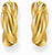 Gold-coloured hoop earrings, with a twisted design for romantic and elegant looks - Thomas Sabo model: CR742-413-39