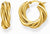 Gold-coloured hoop earrings, with a twisted design for romantic and elegant looks - Thomas Sabo model: CR742-413-39