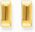 Gold-coloured creoles, with an angular shape and minimalist design - Thomas Sabo Model: CR744-413-39