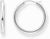 Silver-coloured, classic hoop earrings, with a rounded, slightly wider shape - Thomas Sabo Model: CR745-001-21