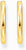 Gold-coloured, classic hoop earrings, with a rounded, slightly wider shape - Thomas Sabo model: CR745-001-21