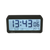 Funkwecker mit blauem Digitaldisplay und Datum-/Temperaturanzeige