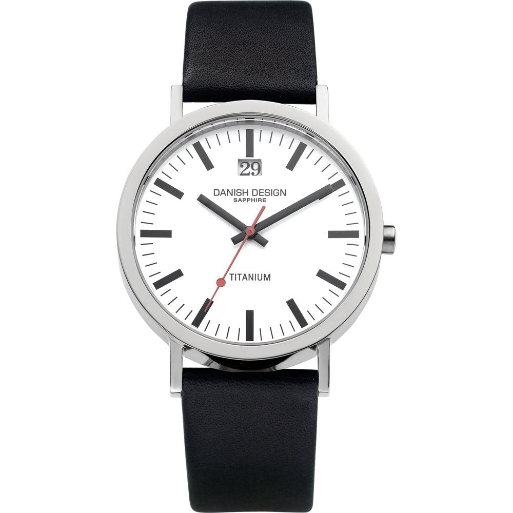 Danish Design Titanium IQ12Q877 Herrenuhr • Saphirglas • Titan-Gehäuse