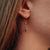 Daydreamer Earrings with Gemstone - Wood Core Model: Jewelry