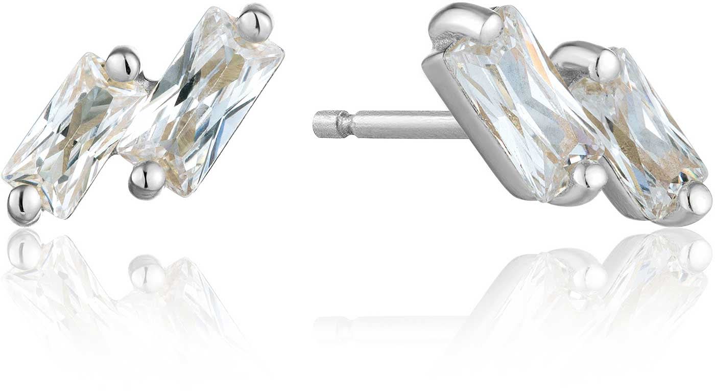 ANIA HAIE E018-07H Double Row Stud Earrings with Stones