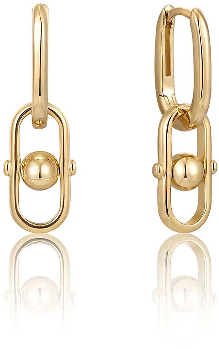 ANIA HAIE E045-04G Hoop Earrings with Charms