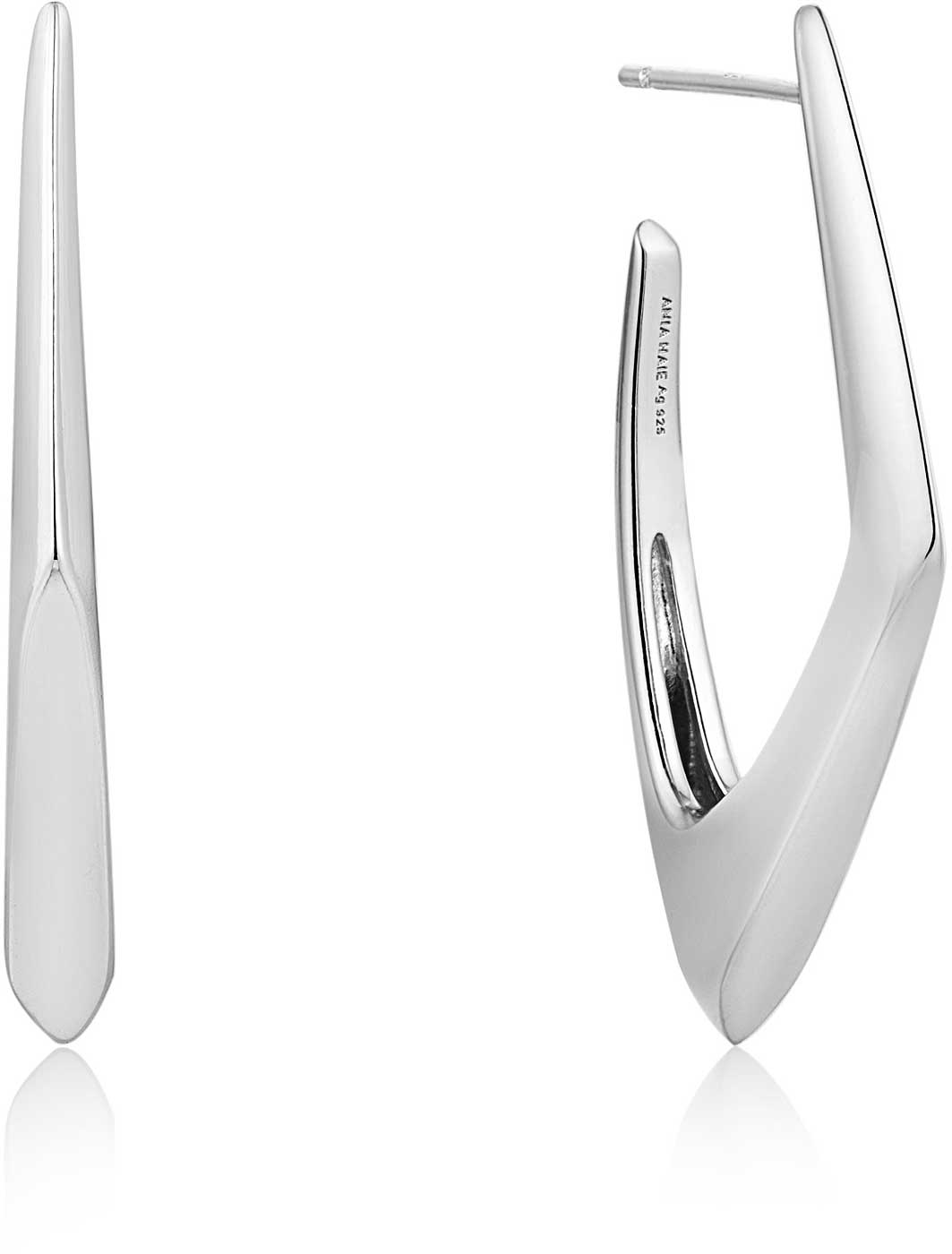 ANIA HAIE E053-08G Futuristic Angular Hoop Earrings