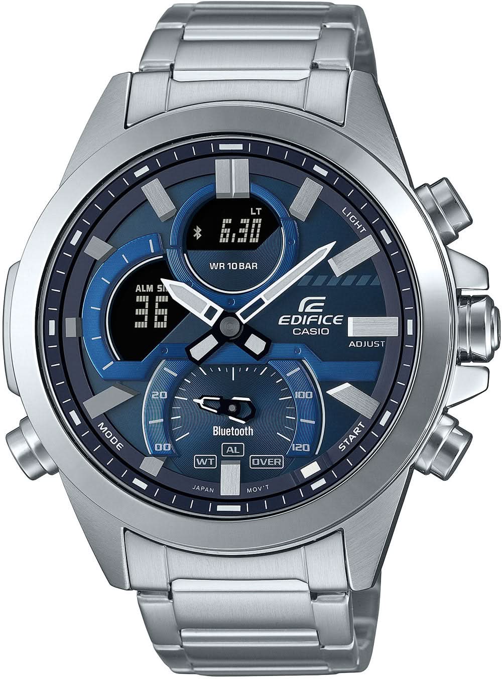 Casio EDIFICE ECB-30D-2AEF Men's Watch • Smart Functions • World Time Function