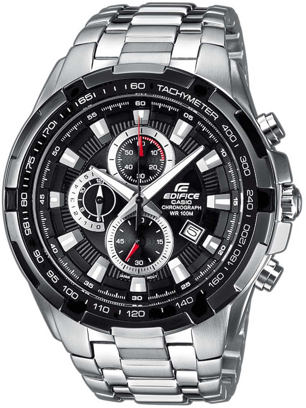 Casio Edifice EF-539D-1AVEF Men's Watch • Sporty Chronograph • 10 Bar Water Resistance