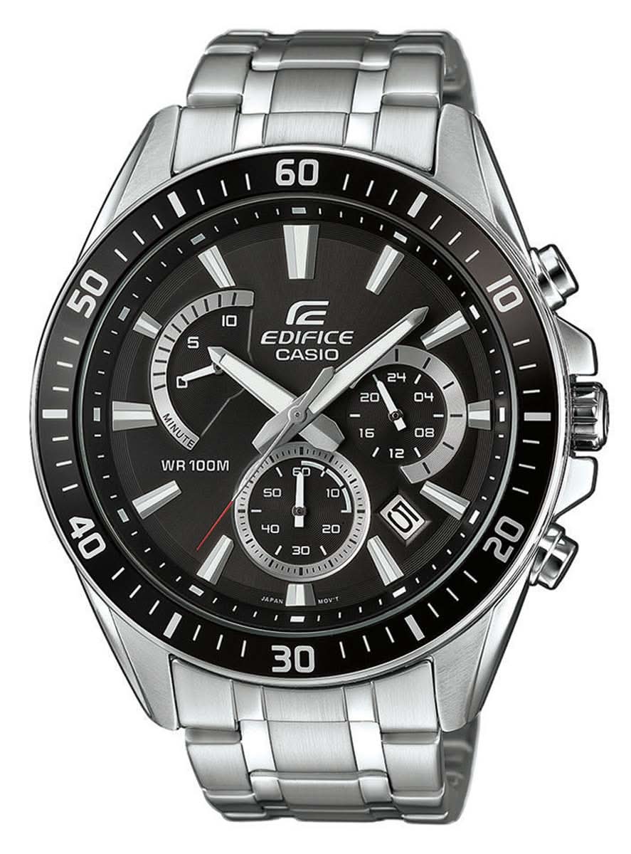 Casio Edifice EFR-552D-1AVUEF Men's Watch • Sporty Chronograph • 10 Bar Water Resistance