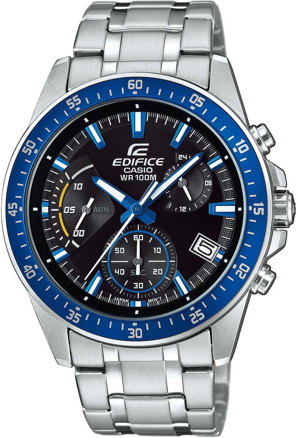 Casio Edifice EFV-540D-1A2VUEF Men's Watch • Stopwatch function