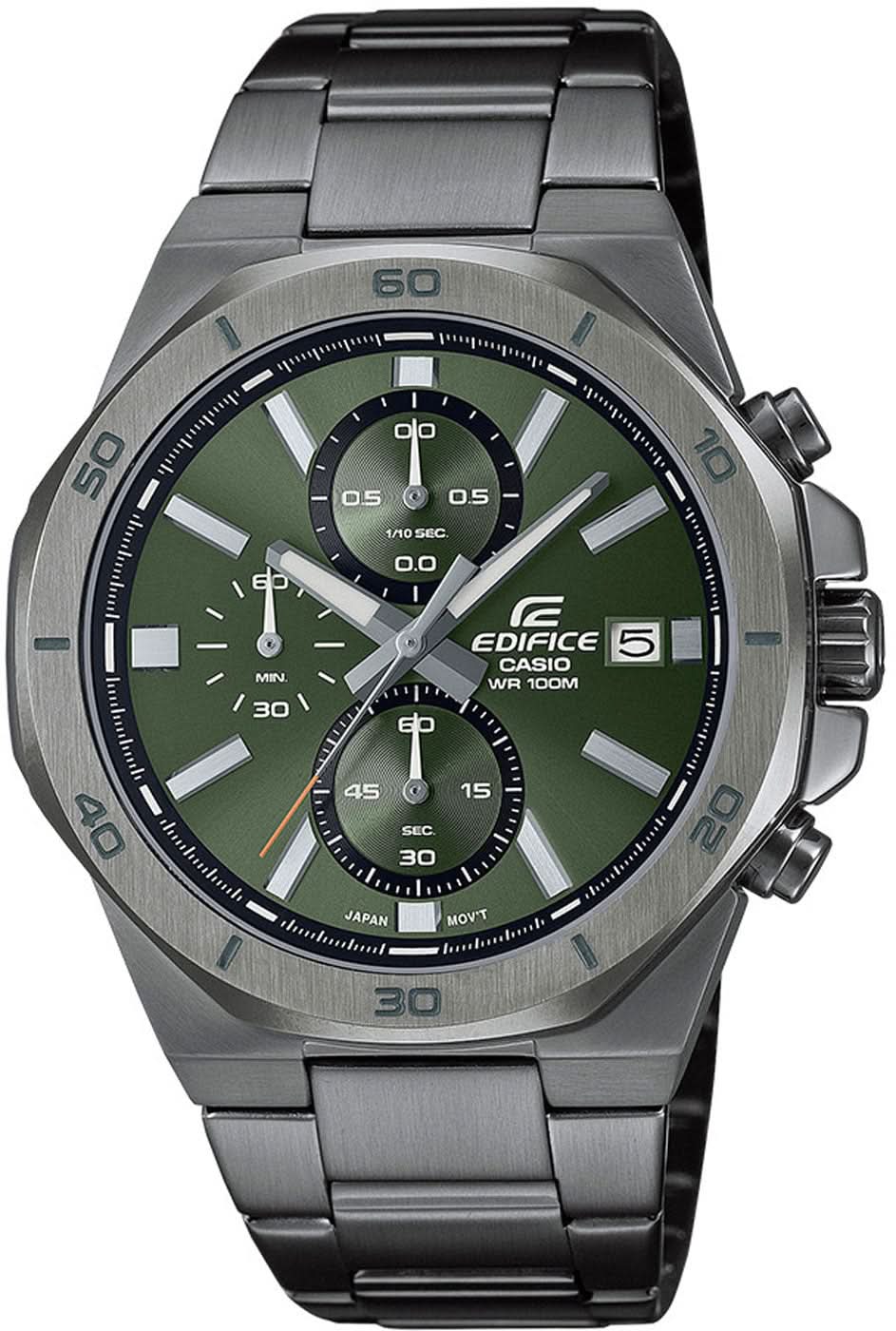 Casio Edifice EFV-640DC-3AVUEF Men's Watch • Sport Chronograph • Octagonal Bezel