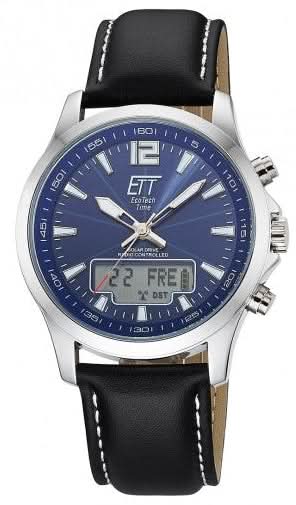 Eco Tech Time Worldtimer EGA-11714-31L Men's Watch • Solar Powered • Radio-Controlled Technology