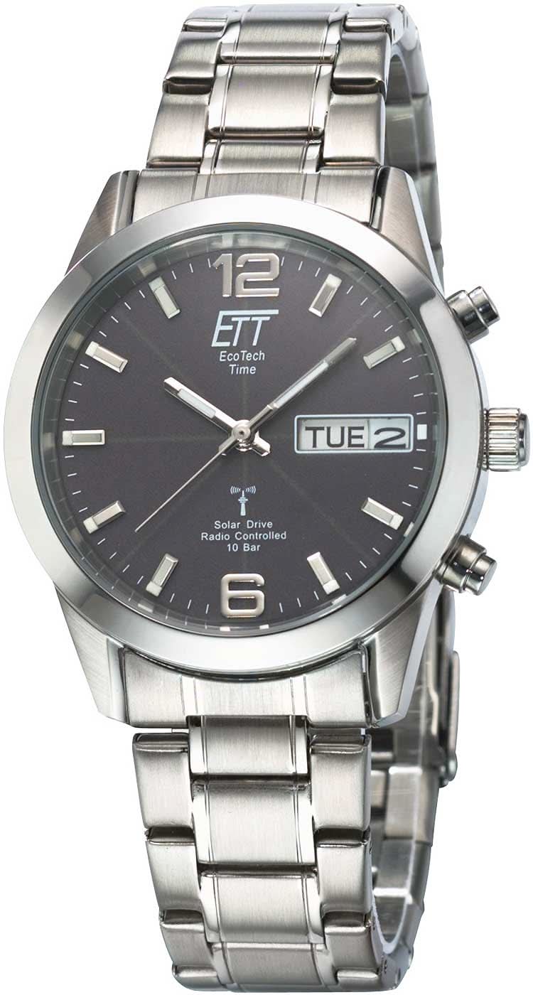 Eco Tech Time Gobi EGS-11247-22M Men's Watch • Solar Radio Controlled • Stainless Steel