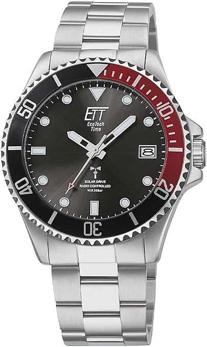 Eco Tech Time Professional Watersports EGS-11604-25M Men's Watch • Solar Radio Controlled • 20 Bar
