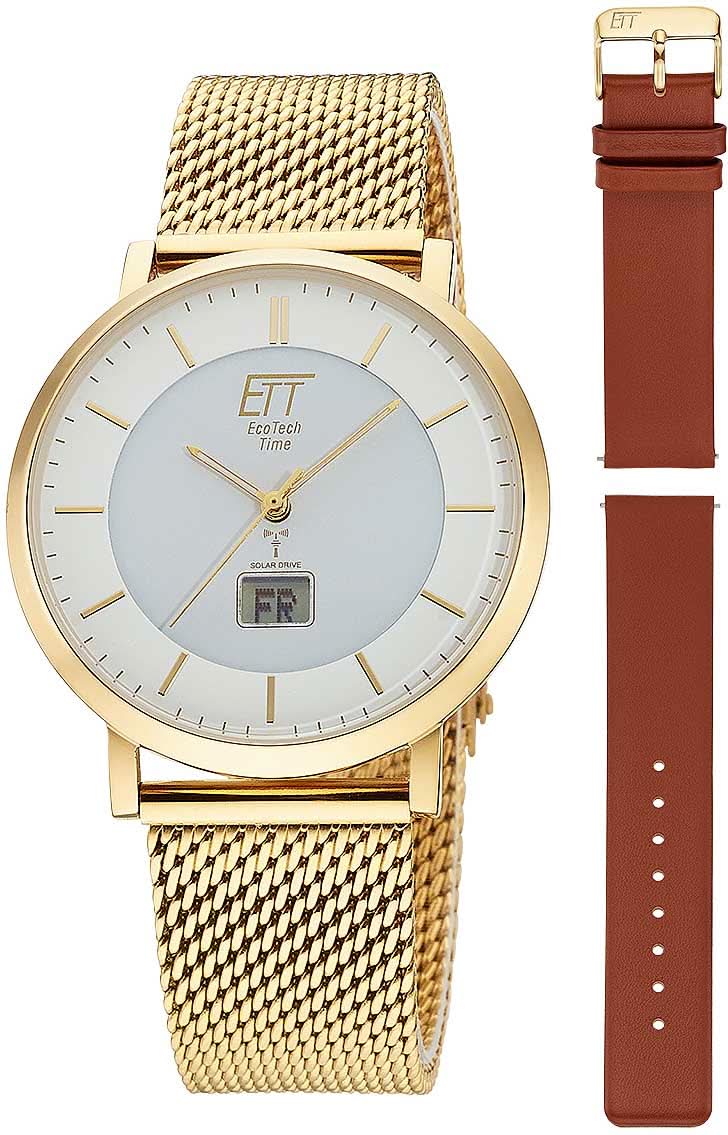 Eco Tech Time Atacama EGS-11623-11MS Men's Watch • Solar Radio-Controlled Movement • Incl. Interchangeable Strap Set
