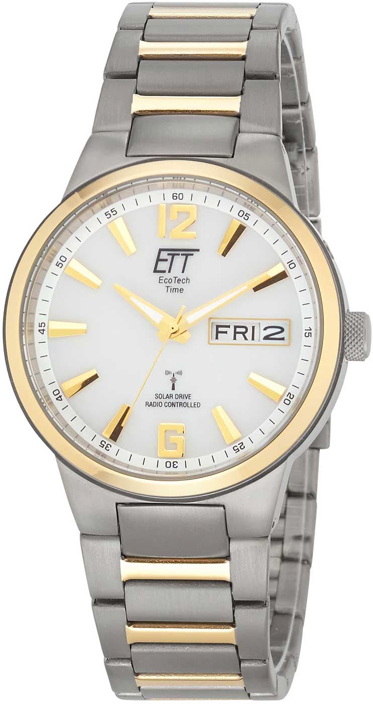 Eco Tech Time EGT-11322-11M Men's Watch • Radio Controlled • Solar • Titanium