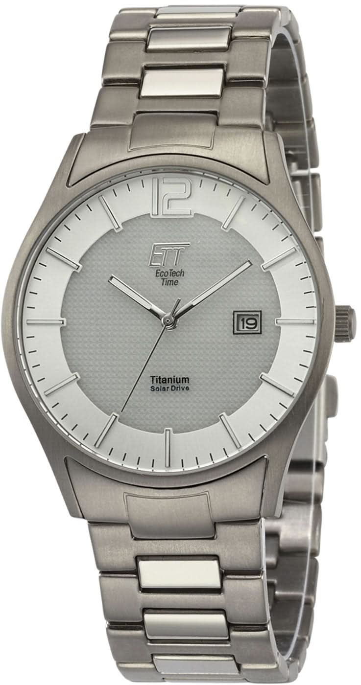 Eco Tech Time Gobi EGT-12052-41M Men's Watch • Solar Radio Control • Titanium