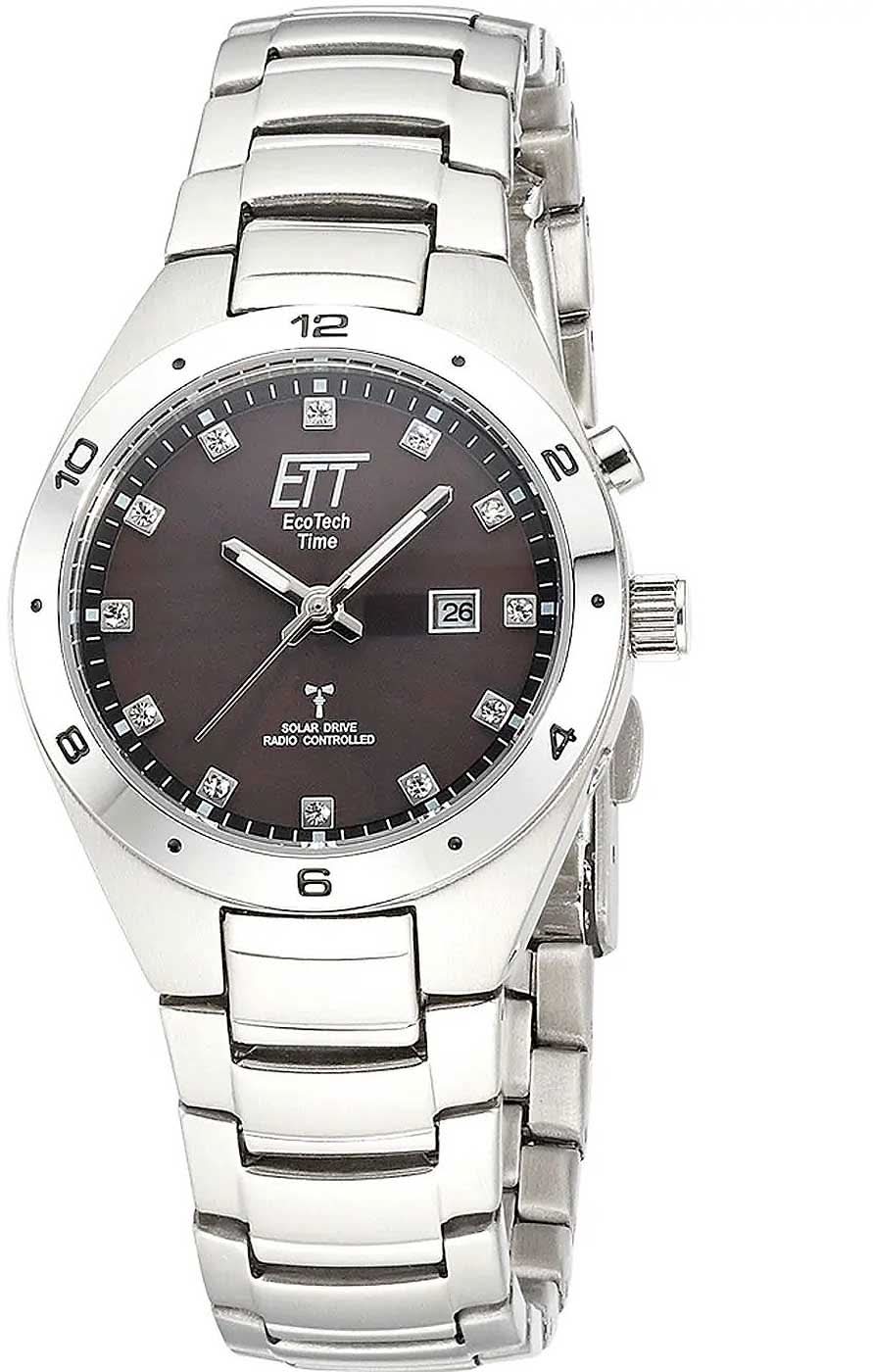 Eco Tech Time Altai ELS-11442-21M Women's Watch • Radio-Controlled Solar • Stainless Steel