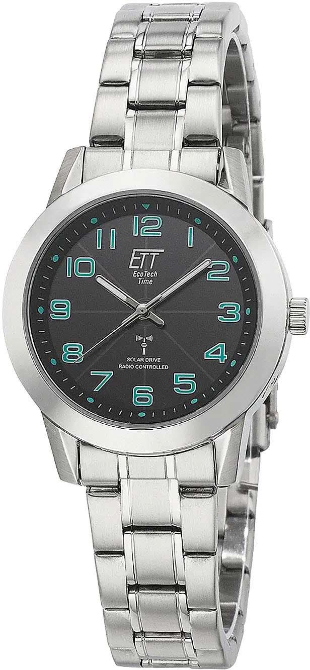 Eco Tech Time ELS-11504-22M Women's Watch • Solar Radio Controlled • Stainless Steel