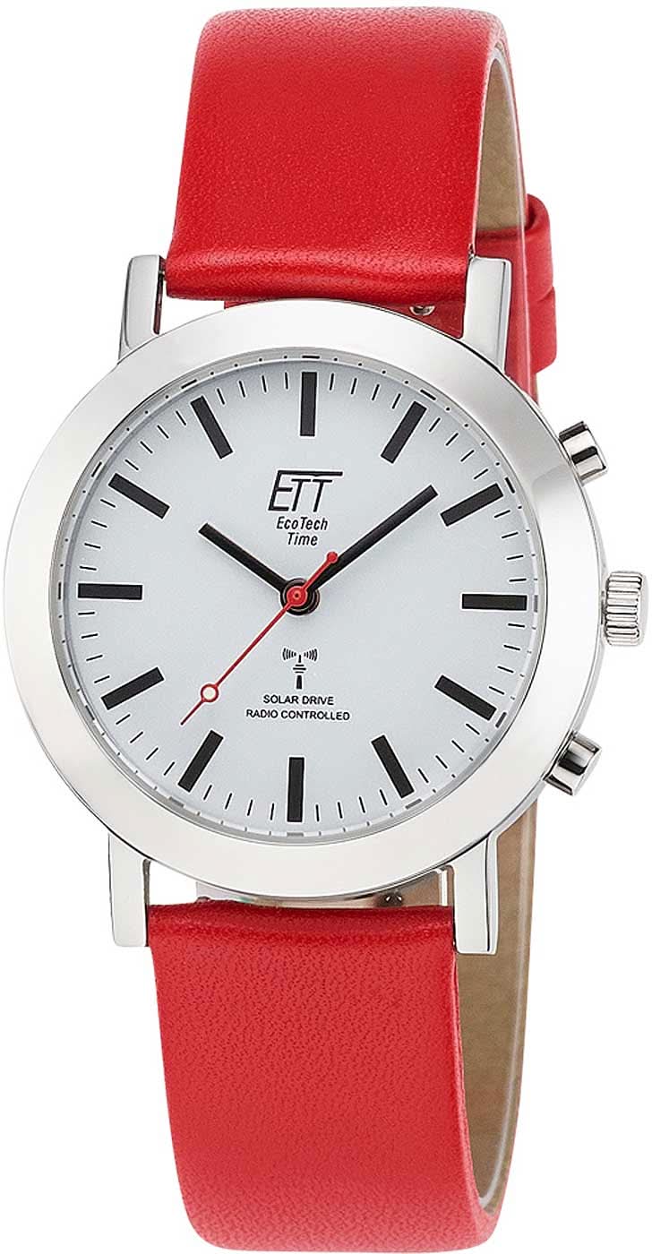 Eco Tech Time Solar Drive Radio ELS-11582-11L Women's Watch • Solar-Radio • Titanium