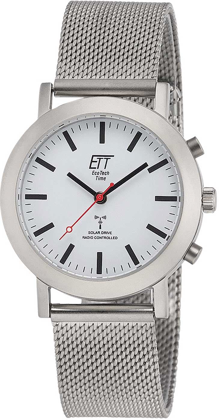 Eco Tech Time ELS-11583-11M Women's Watch • Solar Radio Controlled • Stainless Steel