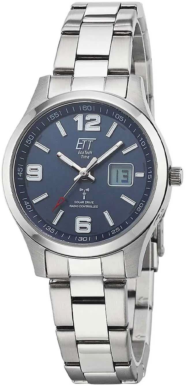 Eco Tech Time Basic ELS-11589-32M Women's Watch • Radio-Controlled Solar • Titanium