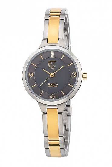 Eco Tech Time ELS-12146-52M Women's Watch • Solar Powered • Titanium