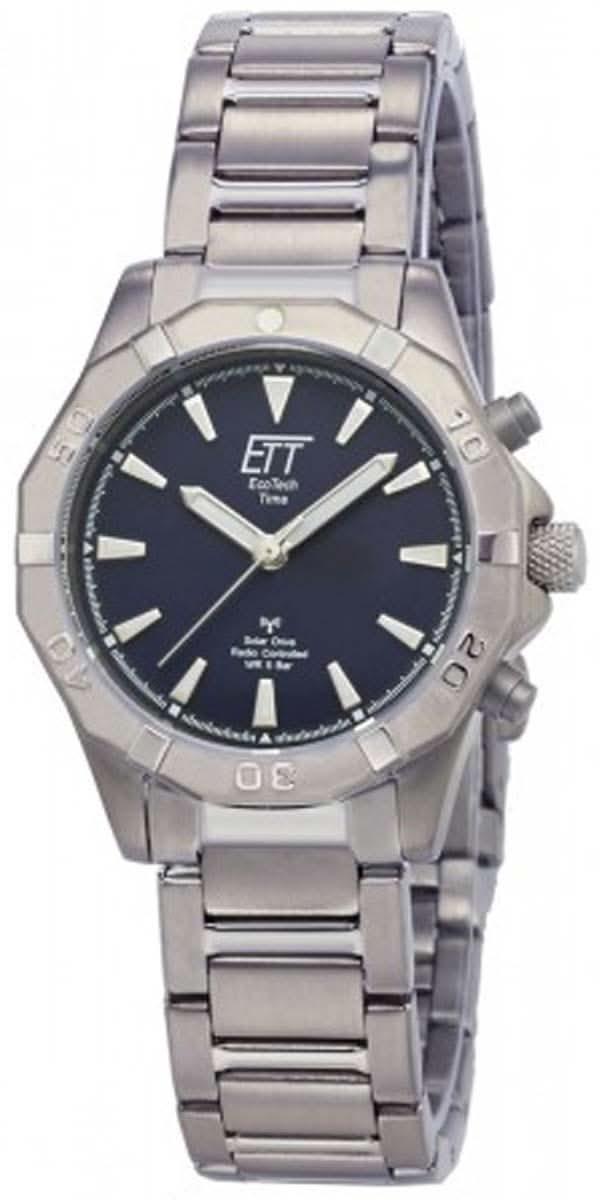 Eco Tech Time ELT-11357-23M Women's Watch • Solar Radio Controlled • Titanium