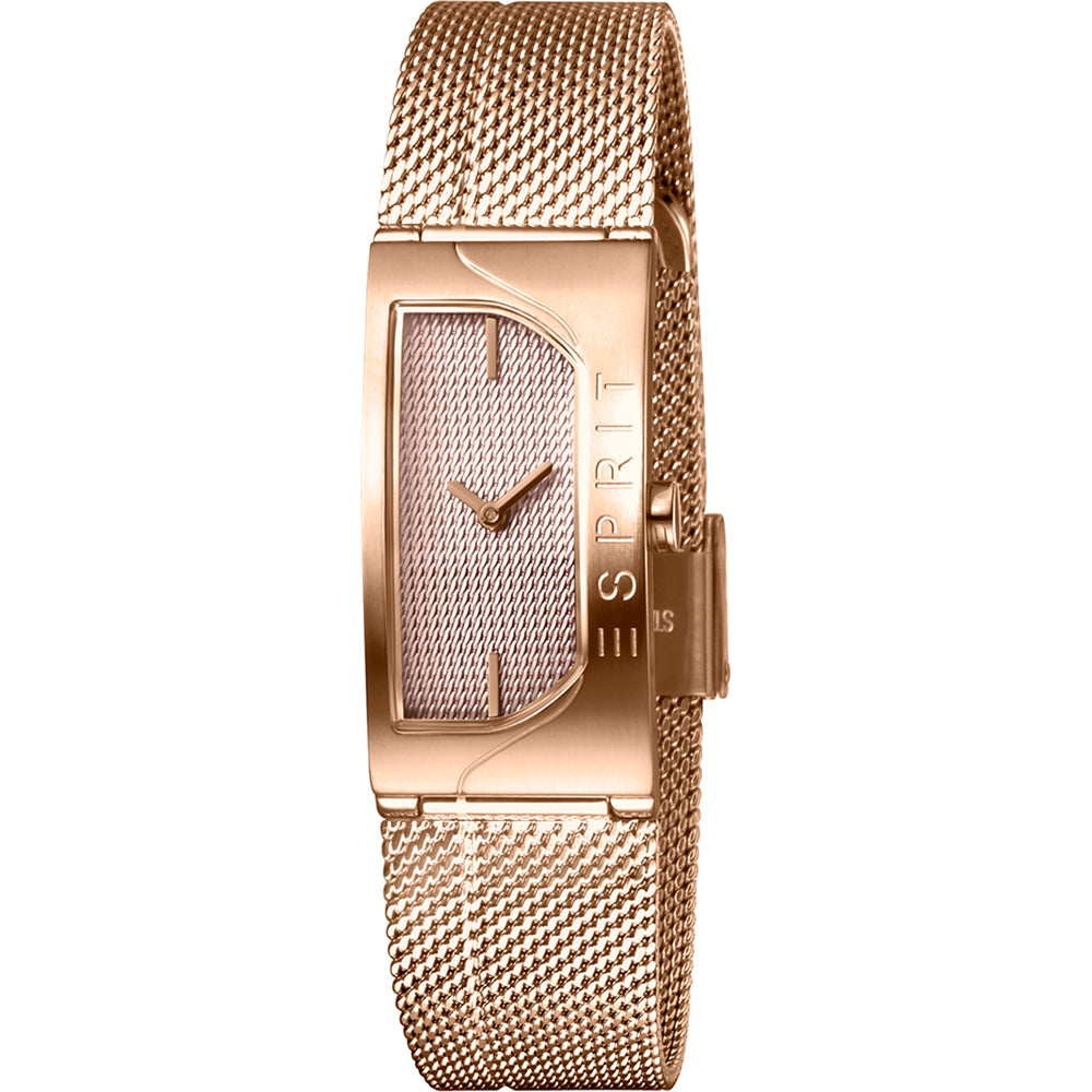 Esprit Houston Blaze ES1L045M0045 Damenuhr Roségold • Eckiges Gehäuse • Mineralglas