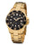 Regent F-370 Herrenuhr Goldfarben/Schwarz • Mineralglas • Verschraubte Krone