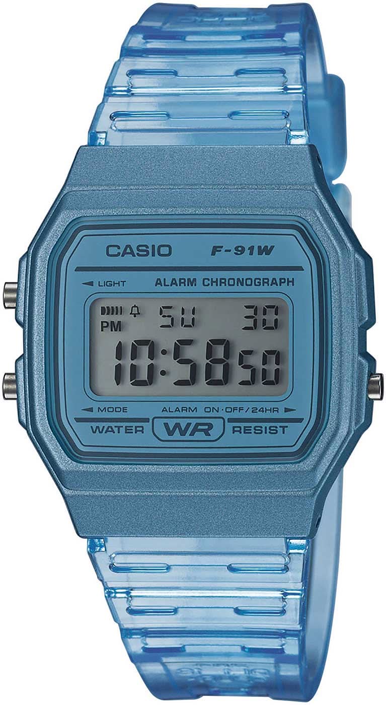 Casio Vintage F-91WS-2EF Watch • Iconic retro design • Daily alarm & stopwatch function