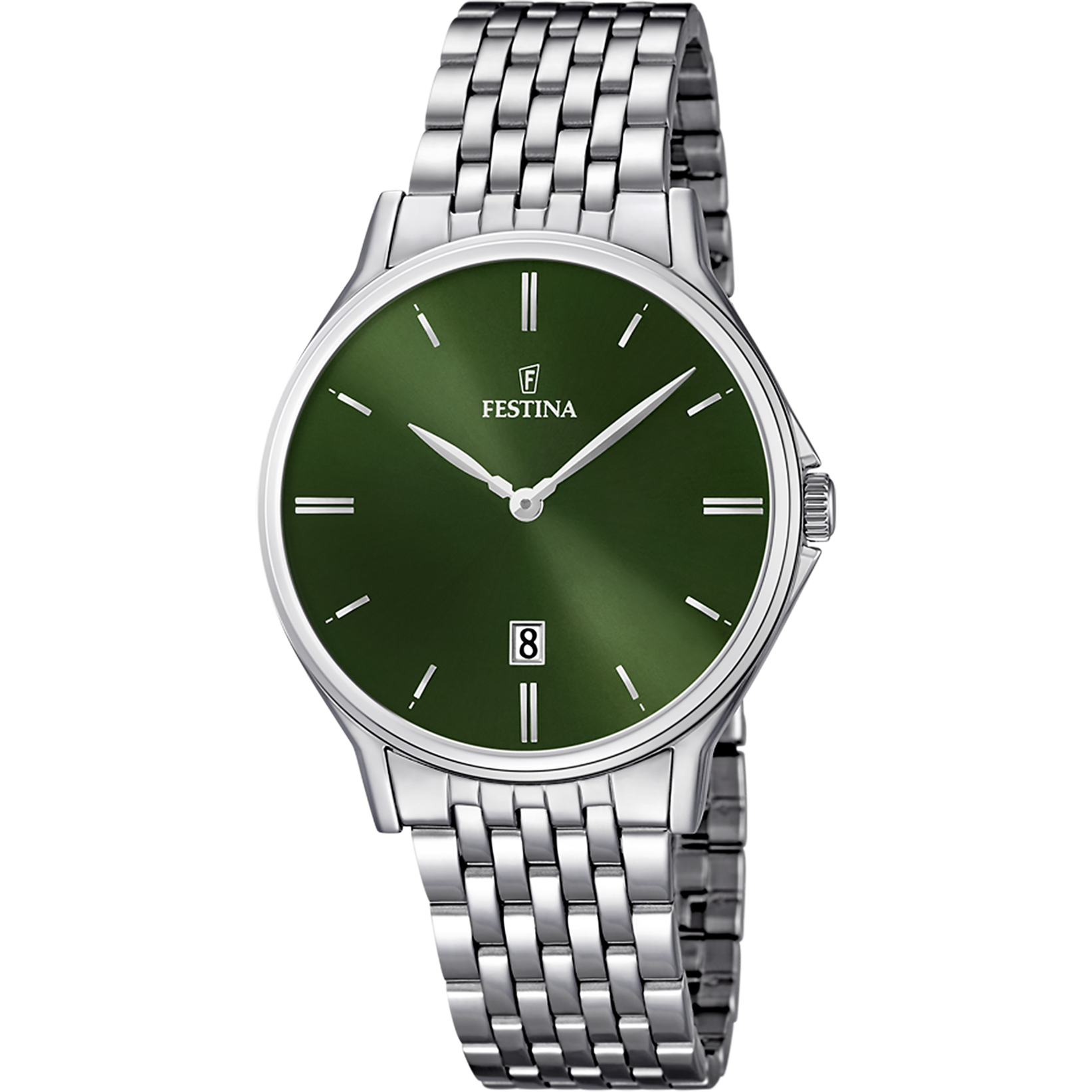 Festina F16744/5 Herrenuhr Grün • Miyota Quarzwerk • Mineralglas