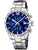 Festina Timeless Chronograph F16759/3 Herrenuhr Silber/Blau • Mineralglas • Edelstahlarmband