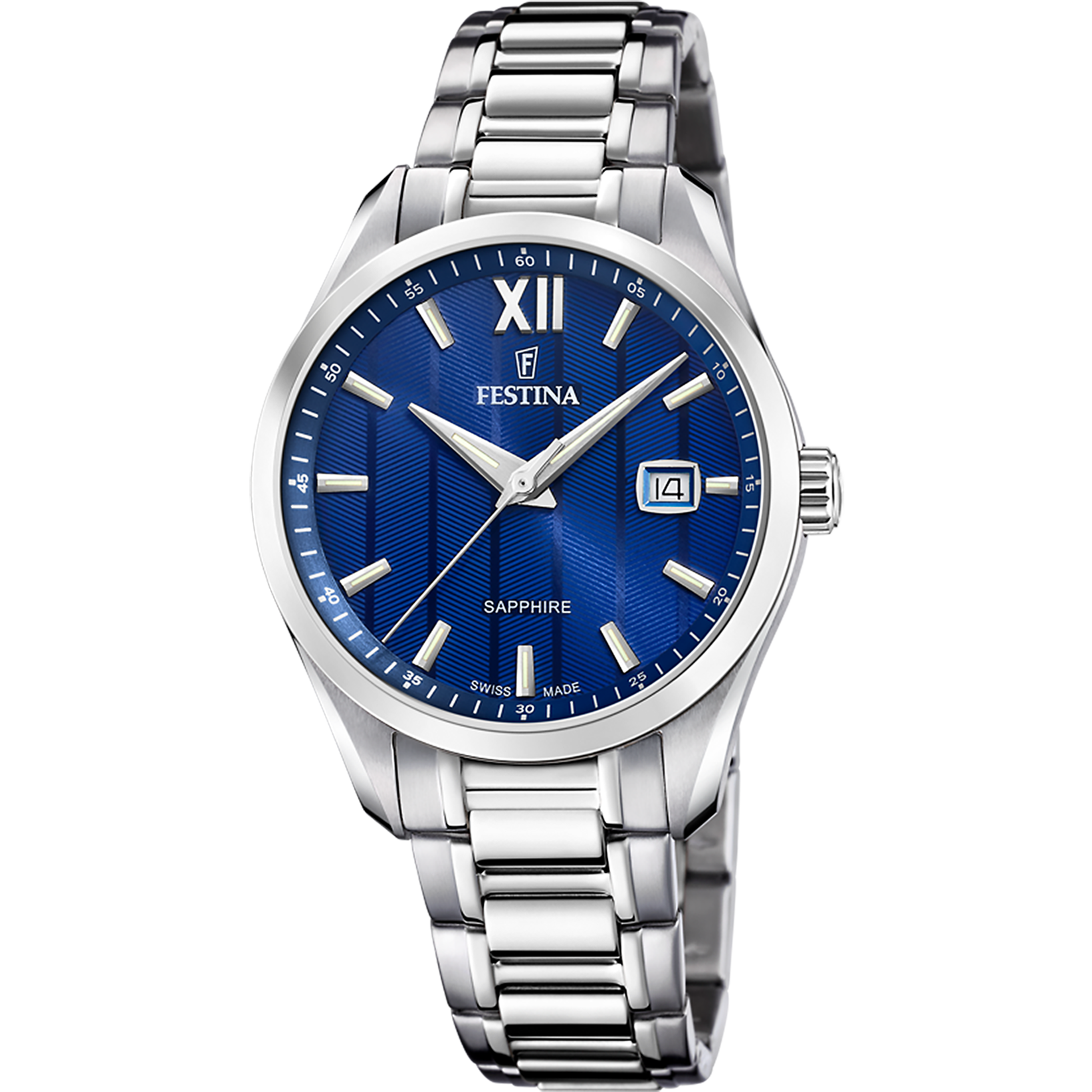 Festina Swiss Made F20026/2 Herrenuhr • Saphirglas • Schweizer Quarzwerk