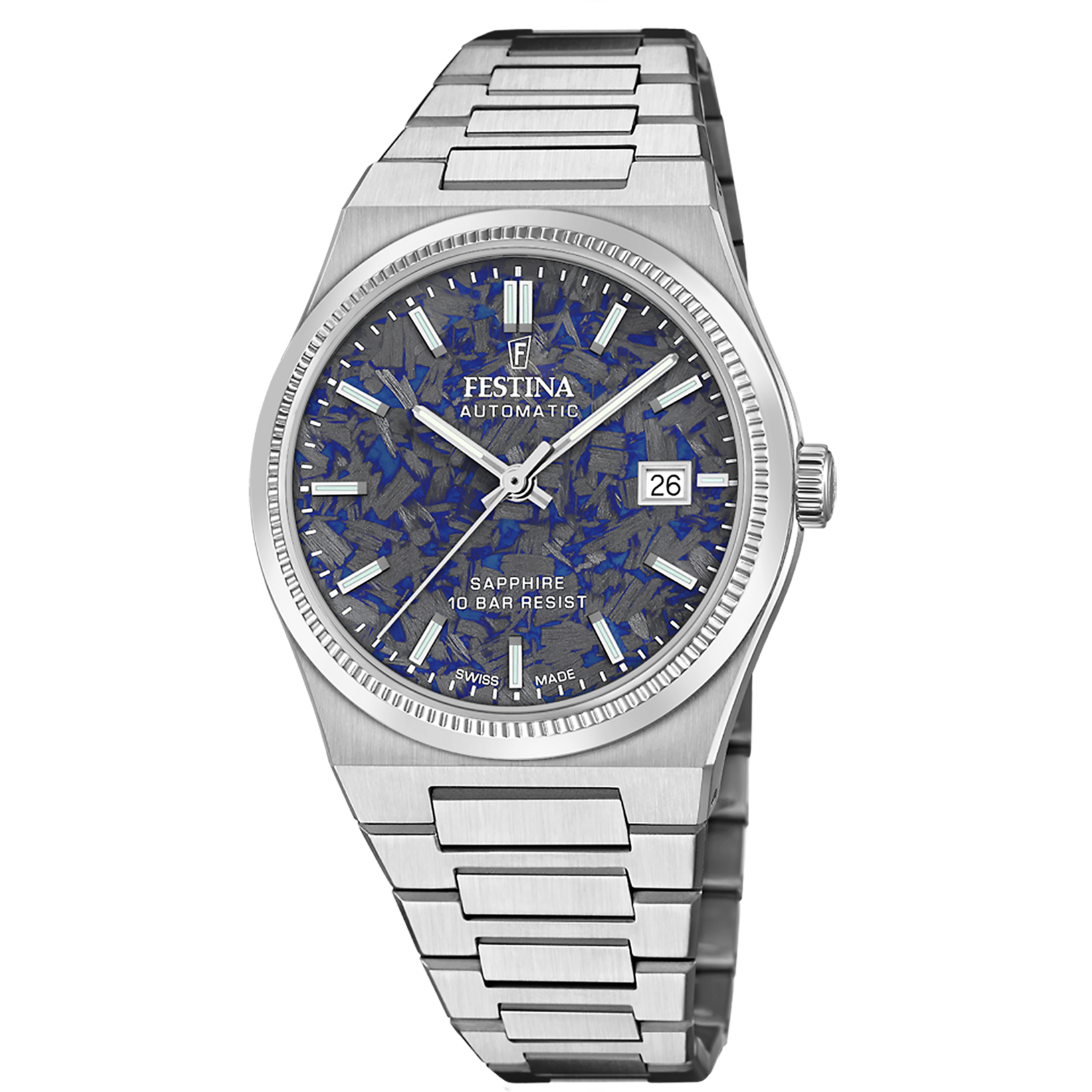 Festina Rivé F20028/4 Herrenuhr • Automatikwerk Swiss Made • Saphirglas