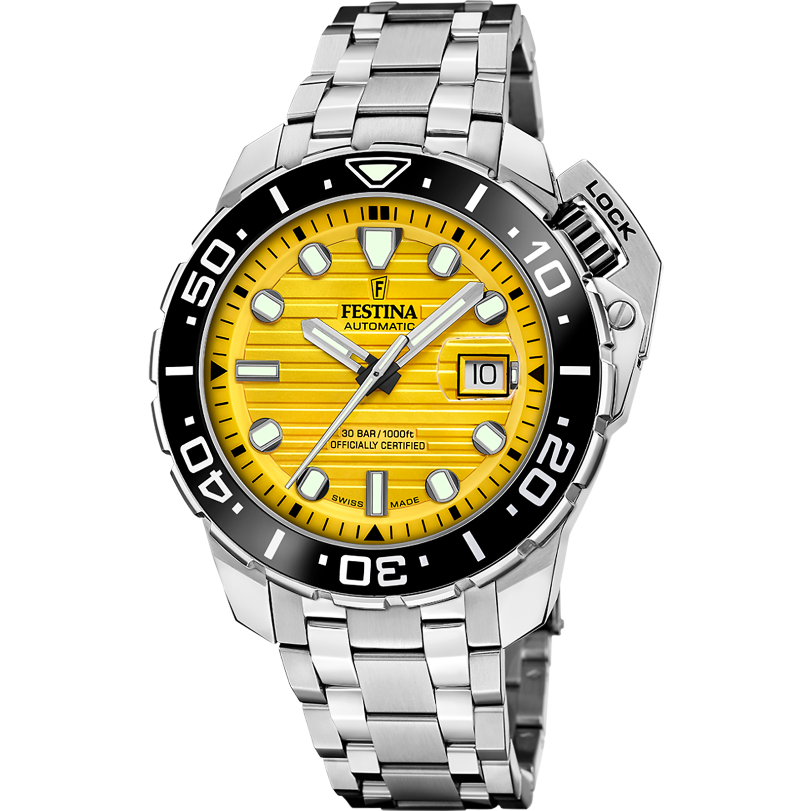 Festina Swiss Made COSC F20043/1 Herrenuhr • Saphirglas • 30 ATM Wasserdicht